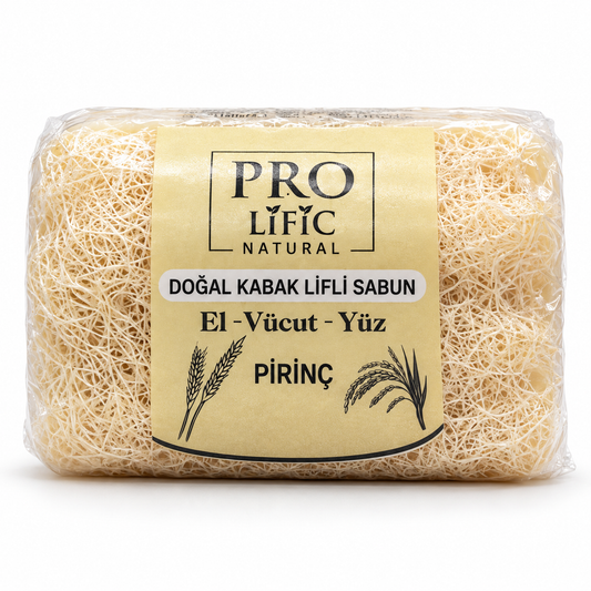 Doğal Kabak Lifli Pirinç Sabun
